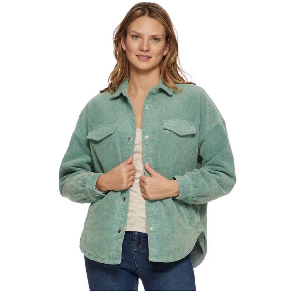 Flag & Anthem Womens Alva Quilted Overshirt Size Medium